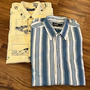 Two Casual button up shirts